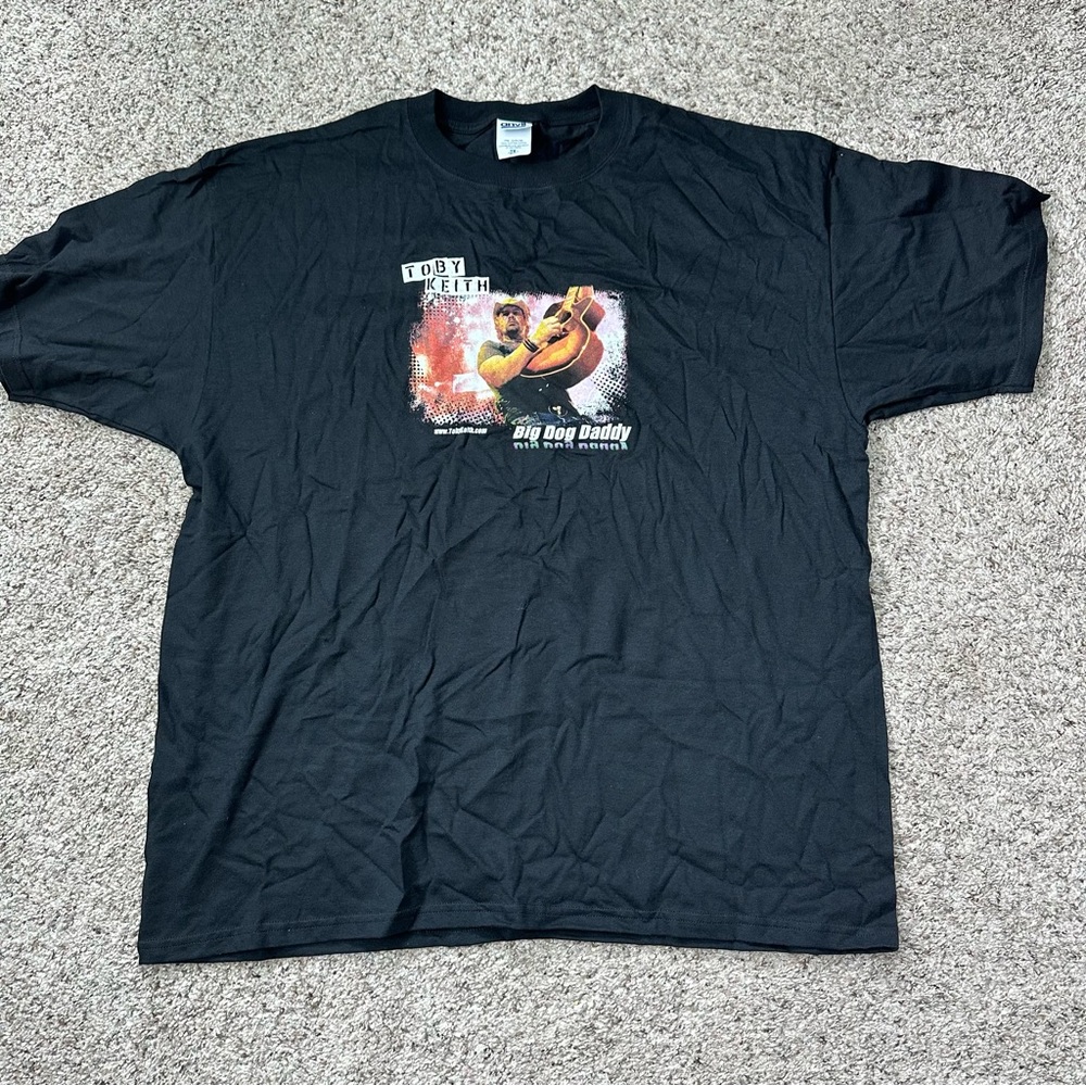 Vintage VTG Toby Keith Big Dog Daddy Shirt Men’s Size‎ XXL 2XL Black Anvil Tag